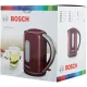 Чайник Bosch TWK7604 1.7л. 2200Вт бордовый