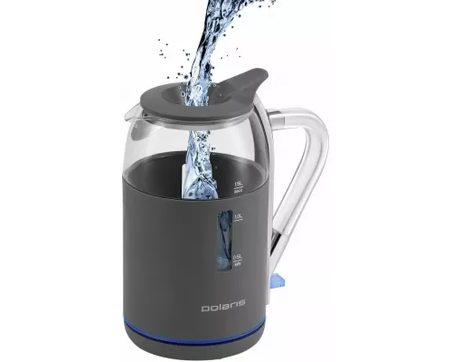 Чайник Polaris PWK 1563CGL графит/прозрачный