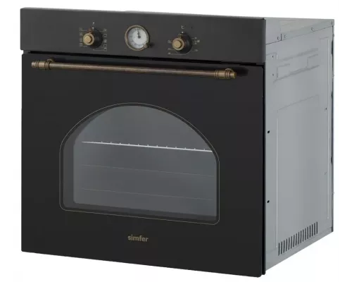 Духовой шкаф SIMFER B6EL77017 черный/бронза