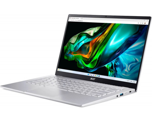 Ноутбук Acer Swift Go 14 SFG14-41-R2U2 Ryzen 5 7530U 16Gb SSD512Gb AMD Radeon 14" IPS FHD (1920x1080) Windows 11 Home silver WiFi BT Cam (NX.KG3CD.003)