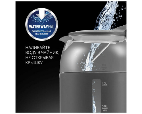 Чайник Polaris PWK 1563CGL графит/прозрачный Чайник Polaris PWK 1563CGL графит/прозрачный