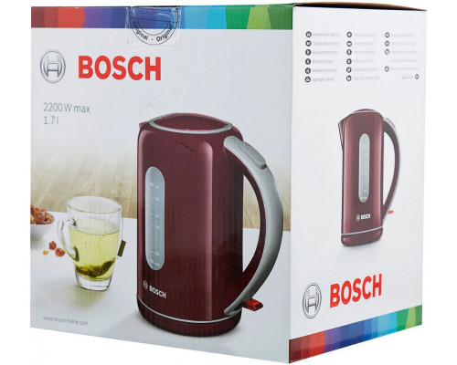 Чайник Bosch TWK7604 1.7л. 2200Вт бордовый