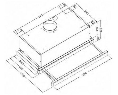 Вытяжка Evelux TEL 60 I