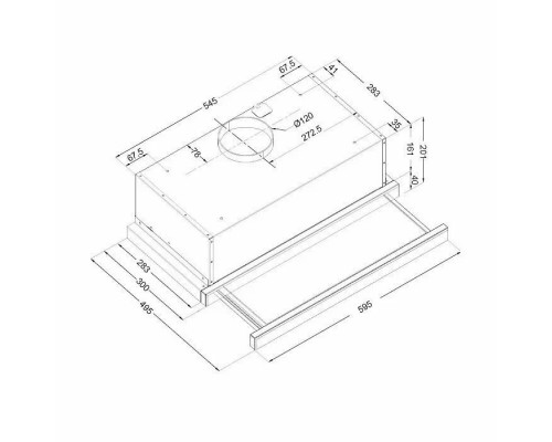 Вытяжка Evelux TEL 60 I