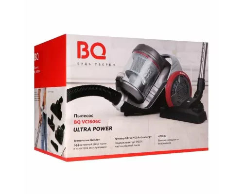 Пылесос BQ VC1606C серый/красный