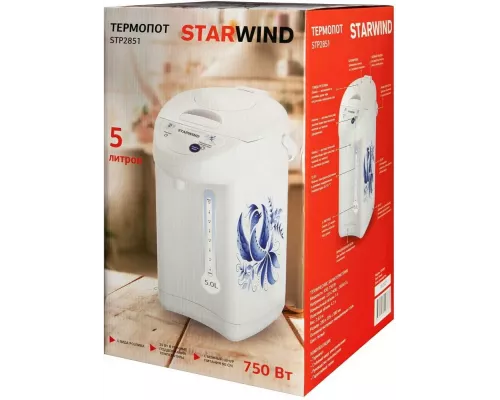 Термопот StarWind STP2851 белый/голубой