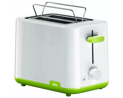 Тостер Braun HT1010GR 900Вт белый/зеленый