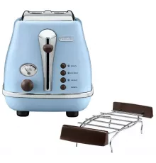 Тостер DeLonghi CTOV2103.AZ 900Вт голубой
