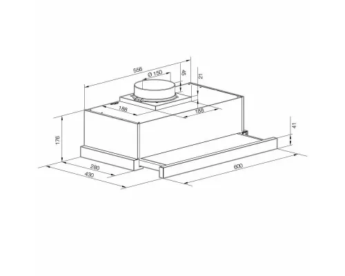 Встраиваемая вытяжка Graude DHF 60.0 E