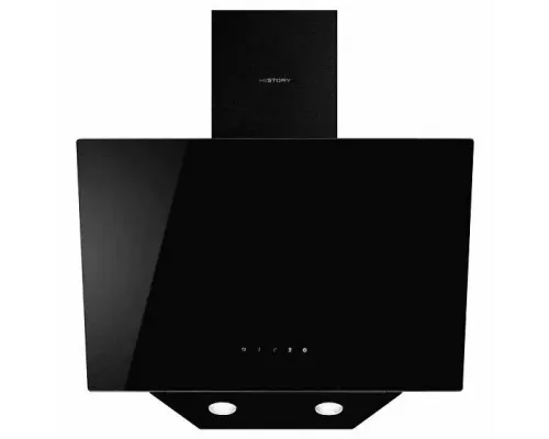 Вытяжка HiSTORY CAG65S 1FBK черное стекло