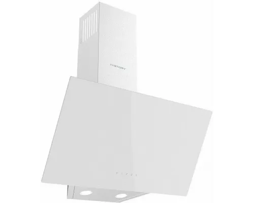 Вытяжка HiSTORY CAG65S 1FWH белое стекло