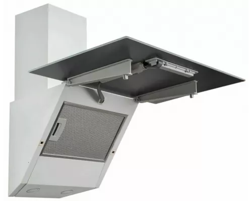 Вытяжка HiSTORY CAG65S 1FWH белое стекло