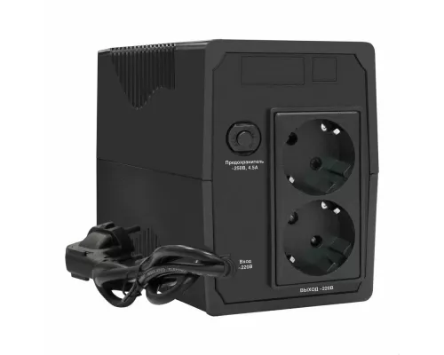 ИБП ExeGate Power Smart ULB-800.LCD.AVR.2SH <800VA/480W, LCD, AVR, 2*Schuko, металлический корпус, Black> EX292776RUS