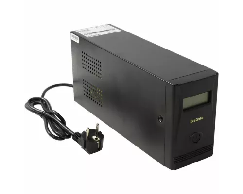 ИБП ExeGate Power Smart ULB-800.LCD.AVR.2SH <800VA/480W, LCD, AVR, 2*Schuko, металлический корпус, Black> EX292776RUS