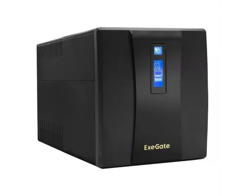 ИБП ExeGate SpecialPro Smart LLB-1500.LCD.AVR.EURO.RJ <1500VA/950W, LCD, AVR, 4 евророзетки, RJ45/11, Black>