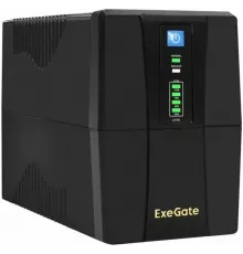 ИБП ExeGate SpecialPro UNB-600.LED.AVR.4C13.RJ.USB <600VA/360W, LED, AVR, 4*C13, RJ45/11, USB, Black>