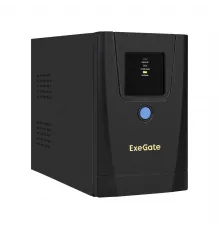 ИБП ExeGate SpecialPro UNB-650.LED.AVR.1SH.2C13 <650VA/360W, LED, AVR, 1*Schuko+2*C13, металлический корпус, Black>