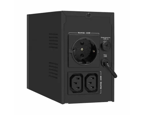 ИБП ExeGate SpecialPro UNB-650.LED.AVR.1SH.2C13 <650VA/360W, LED, AVR, 1*Schuko+2*C13, металлический корпус, Black>