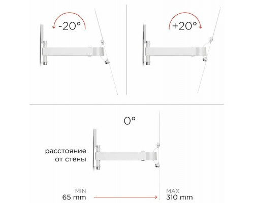 Кронштейн HOLDER LCDS-5520-W белый