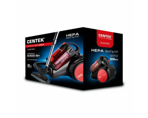 Пылесос Centek CT-2524 черный/красный