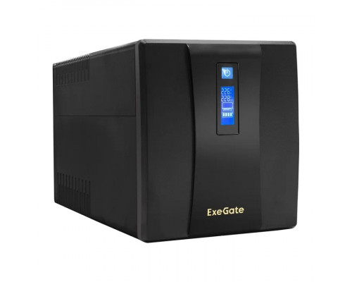 ИБП ExeGate SpecialPro Smart LLB-1500.LCD.AVR.EURO.RJ <1500VA/950W, LCD, AVR, 4 евророзетки, RJ45/11, Black>