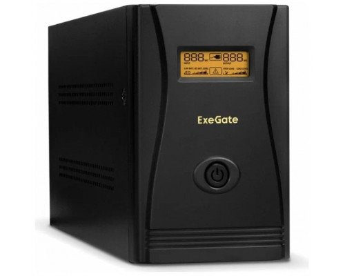 ИБП ExeGate SpecialPro Smart LLB-1500.LCD.AVR.EURO.RJ <1500VA/950W, LCD, AVR, 4 евророзетки, RJ45/11, Black>