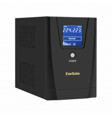 ИБП ExeGate SpecialPro Smart LLB-1600.LCD.AVR.2SH.3C13.USB <1600VA/950W, LCD, AVR, 2*Schuko+3*C13, USB, съемн.кабель, металл. корпус EX292804RUS