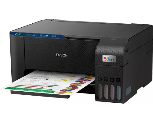 МФУ струйное Epson EcoTank L3251 (A4, принтер/сканер/копир, 5760x1440dpi, 33чб/15цв. ppm, СНПЧ, WiFi, USB) (C11CJ67419)