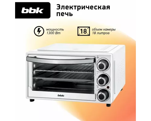 Мини-печь BBK OE1832M белый