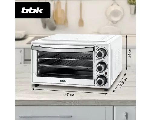 Мини-печь BBK OE1832M белый