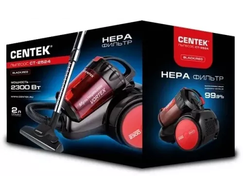Пылесос Centek CT-2524 черный/красный