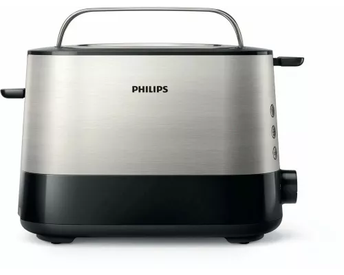 Тостер Philips HD2637/90 830Вт черный/серебристый