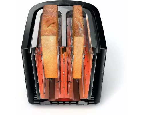 Тостер Philips HD2637/90 830Вт черный/серебристый