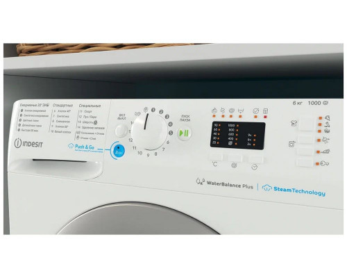 Стиральная машина INDESIT BWSA 61051 WSV белый