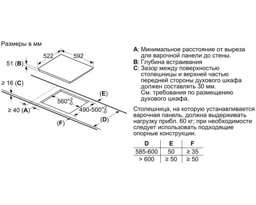 Индукционная варочная поверхность Bosch PUG61RAA5E