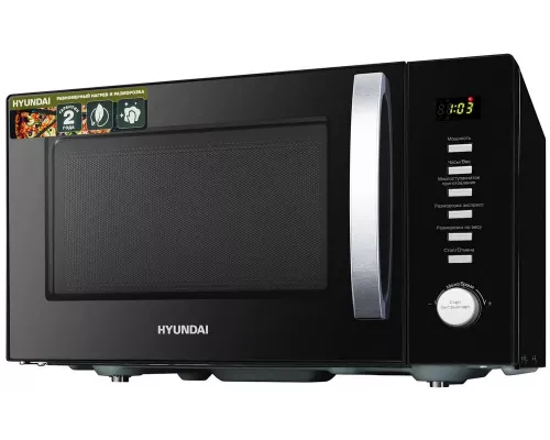 Микроволновая печь Hyundai HYM-D3028 черный/серебристый