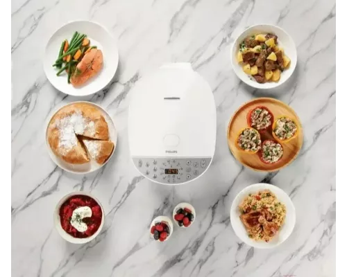 Мультиварка Philips HD4713/40 5л 980Вт белый/серебристый