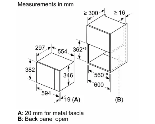 Встраиваемая микроволновая печь Bosch BFL524MS0