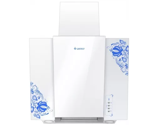 Вытяжка GEFEST ВО 3603 К18 белый с синим рис.