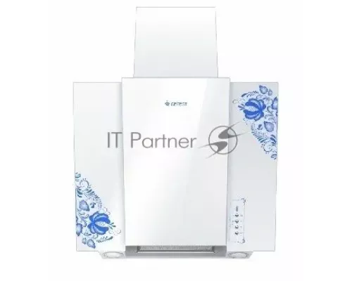 Вытяжка GEFEST ВО 3603 К18 белый с синим рис.