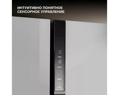 Холодильник Hyundai CS6503FV черное стекло