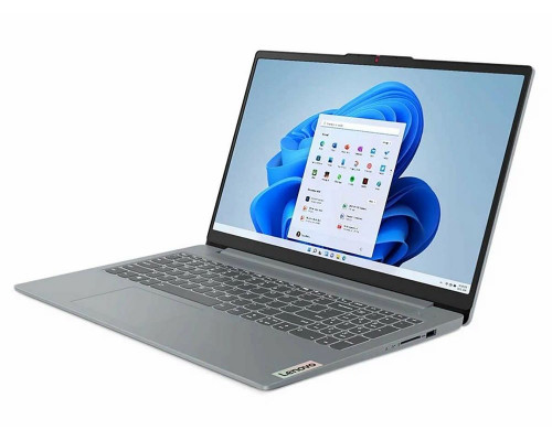 Ноутбук 15.6" IPS FHD LENOVO IdeaPad Slim 3 grey (Ryzen 5 7520U/16Gb/512Gb SSD/VGA int/noOS) (82XQ00BBRK)