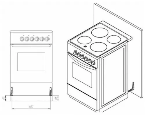 Кухонная плита Лысьва ГП 400 МС-2у коричневый