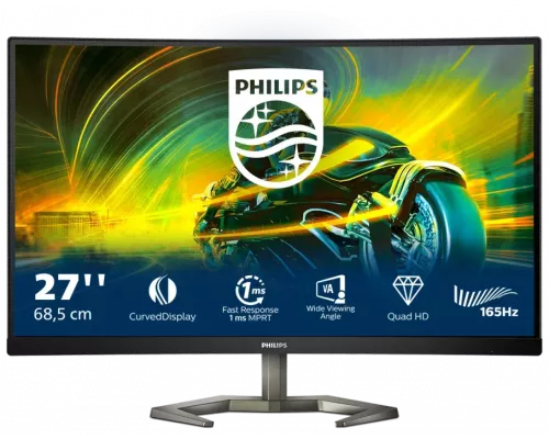 Монитор 27" Philips 27M1C5500VL/00 Black (VA, изогнутый, 2560x1440, 165Hz, 1 ms, 178°/178°, 250 cd/m, 4000:1, +2xHDMI 2)