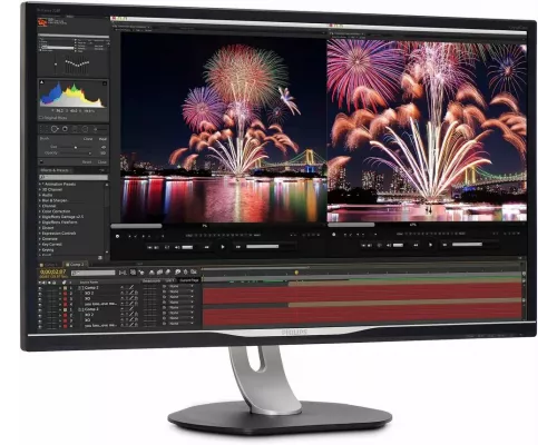 Монитор 32" Philips 328P6AUBREB/00 Black с поворотом экрана (IPS, LED, 2560x1440, 4 ms, 178°/178°, 450 cd/m, 50M:1, +HDMI, +DisplayPort, +USB-Type C, +RJ45, +MM)