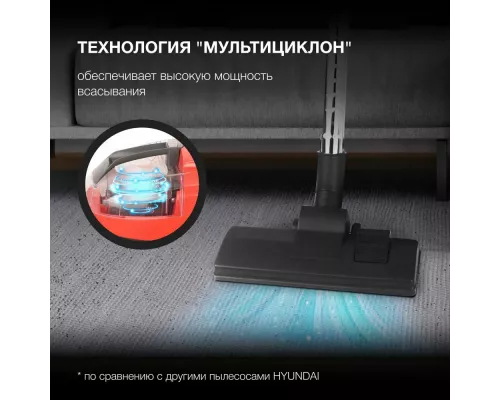 Пылесос Hyundai HYV-C3075 красный