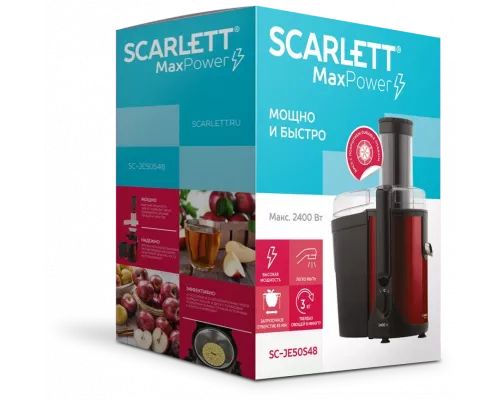 Соковыжималка Scarlett SC-JE50S48 красный