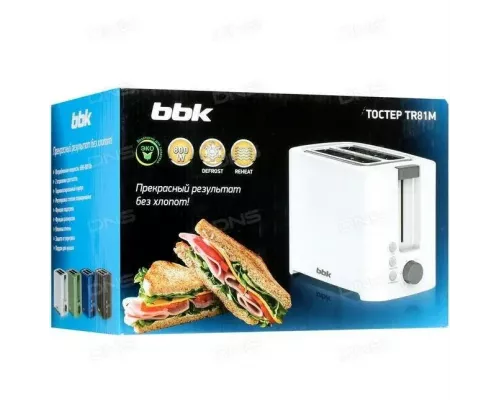Тостер BBK TR81M синий
