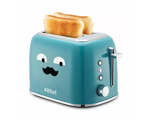 Тостер Kitfort КТ-6218-2 870Вт бирюзовый