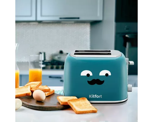 Тостер Kitfort КТ-6218-2 870Вт бирюзовый